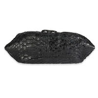 Black Python Sensual CC Small Accordion Flap Bag