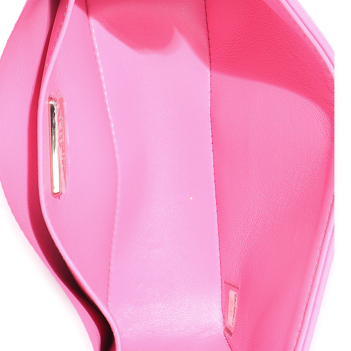 Pink Lambskin Lizard Small Boy Bag