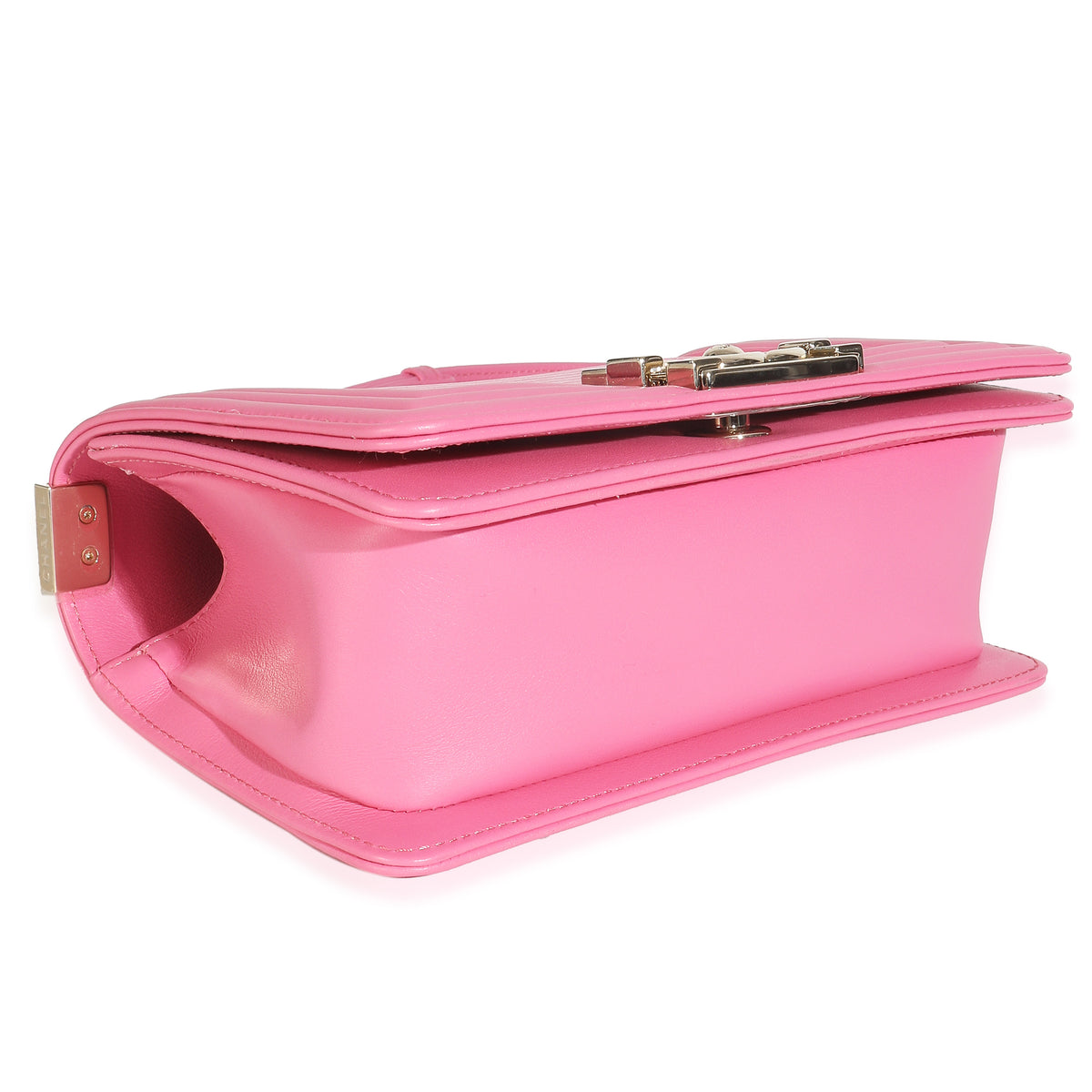 Pink Lambskin Lizard Small Boy Bag