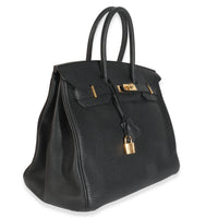 Black Togo Birkin 35 GHW