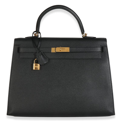 Black Epsom Sellier Kelly 35 GHW