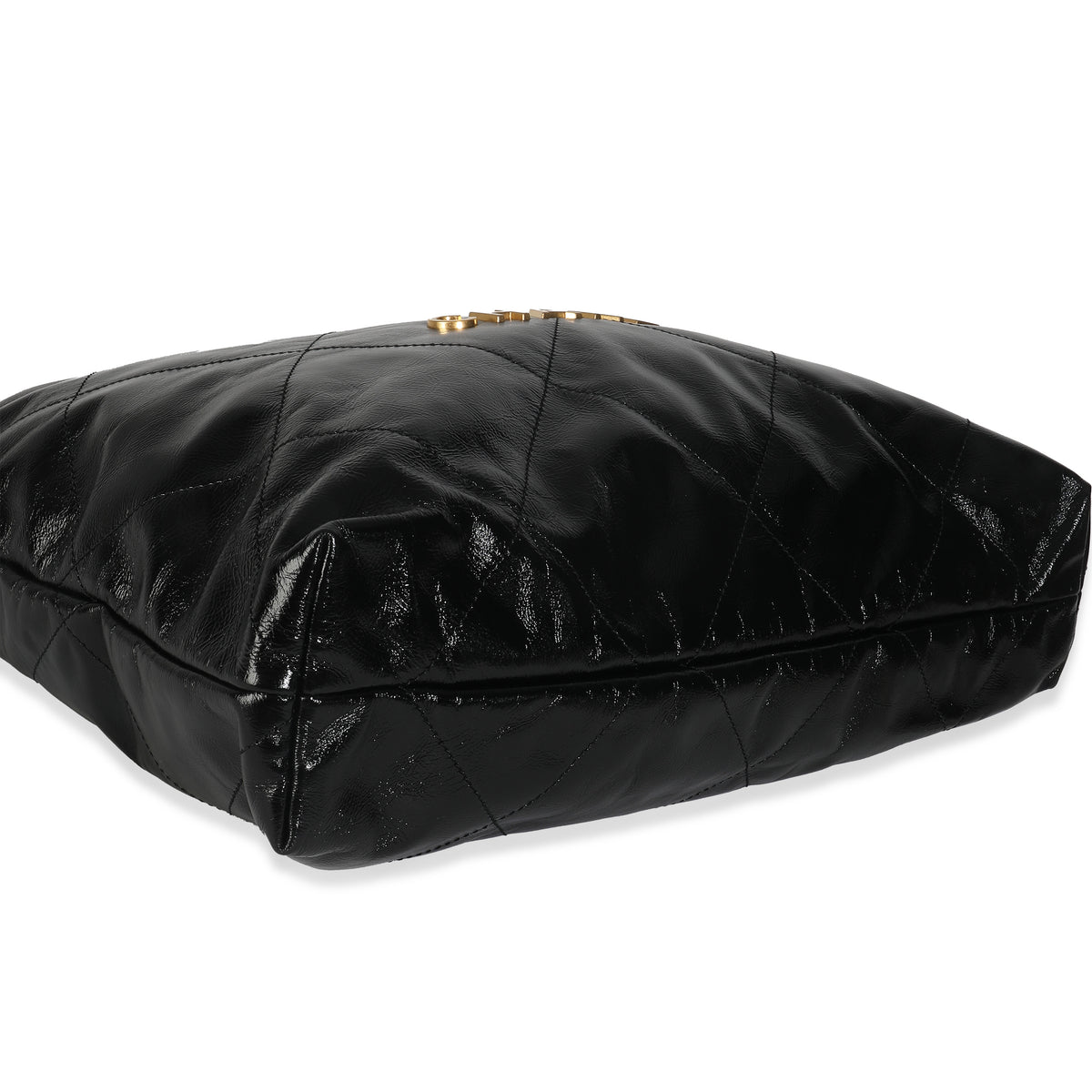 Black Quilted Chanel 22 Hobo