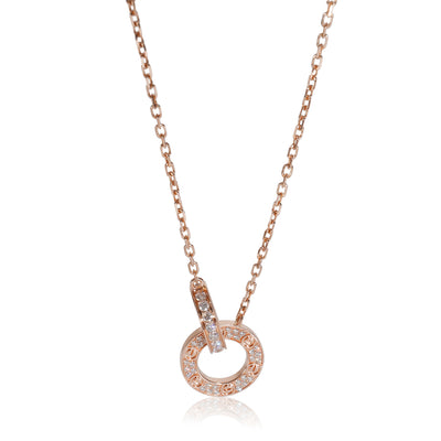 Rose Gold Diamond Love Pendant