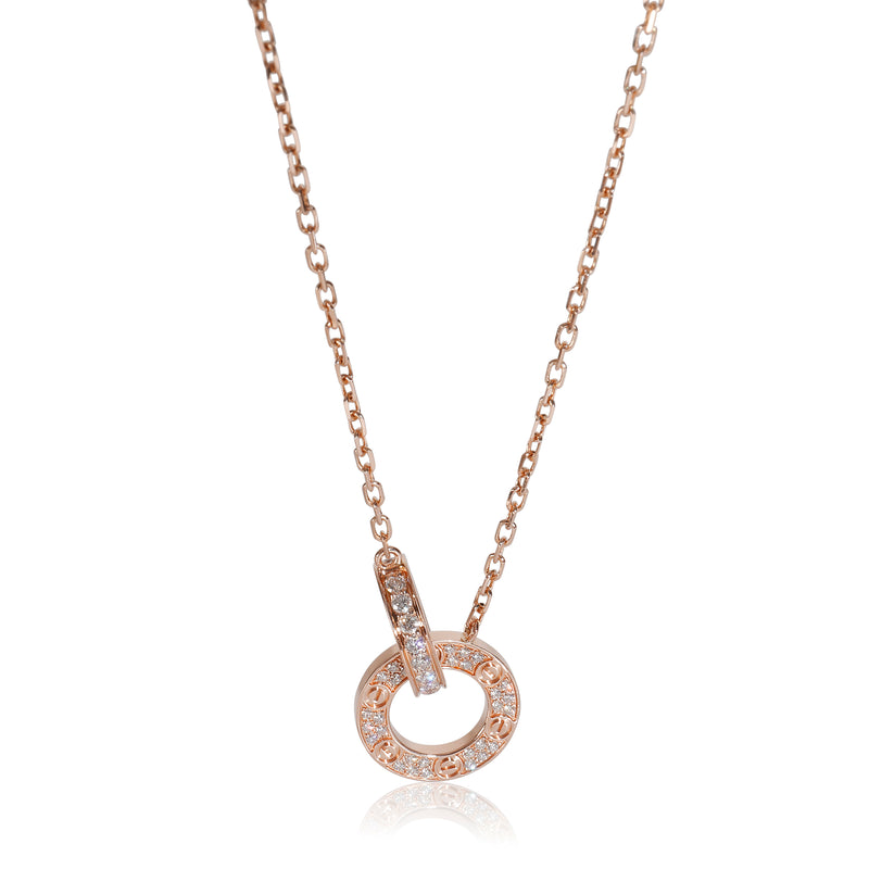 Rose Gold Diamond Love Pendant