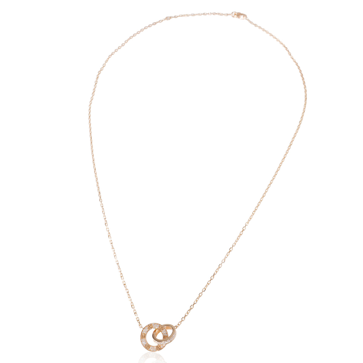 Rose Gold Diamond Love Pendant