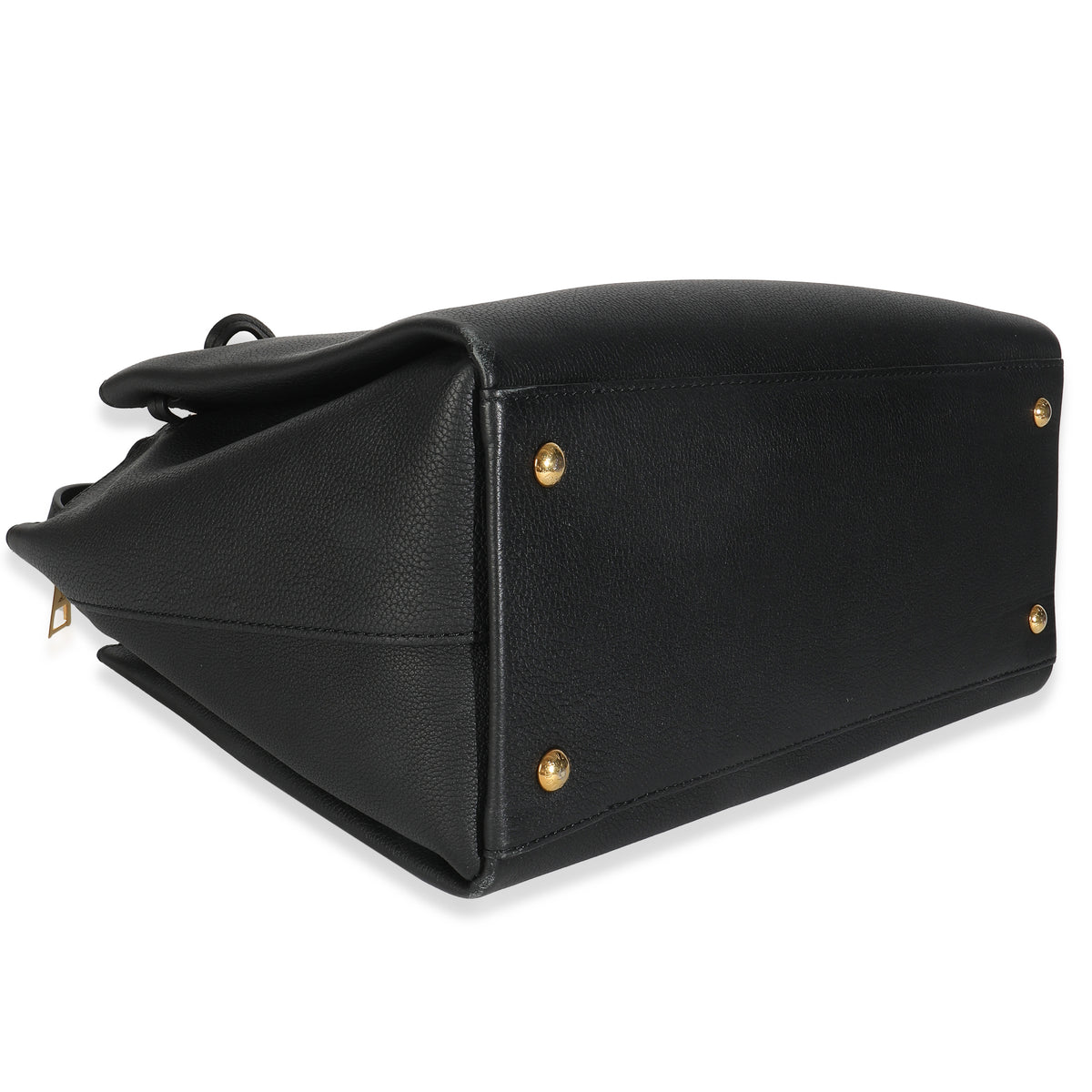 Black Calfskin Lockmeto Bag