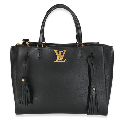 Black Calfskin Lockmeto Bag