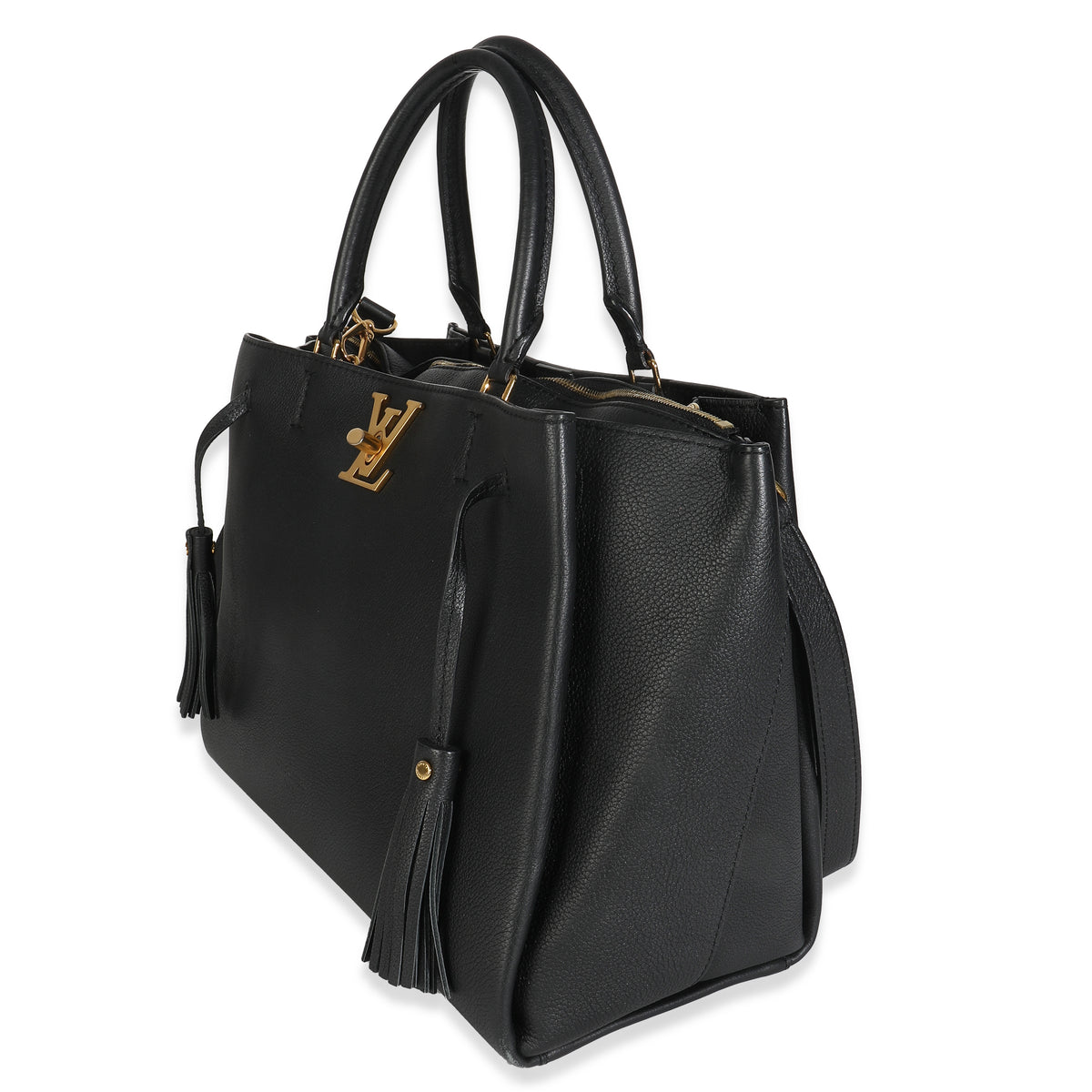 Black Calfskin Lockmeto Bag