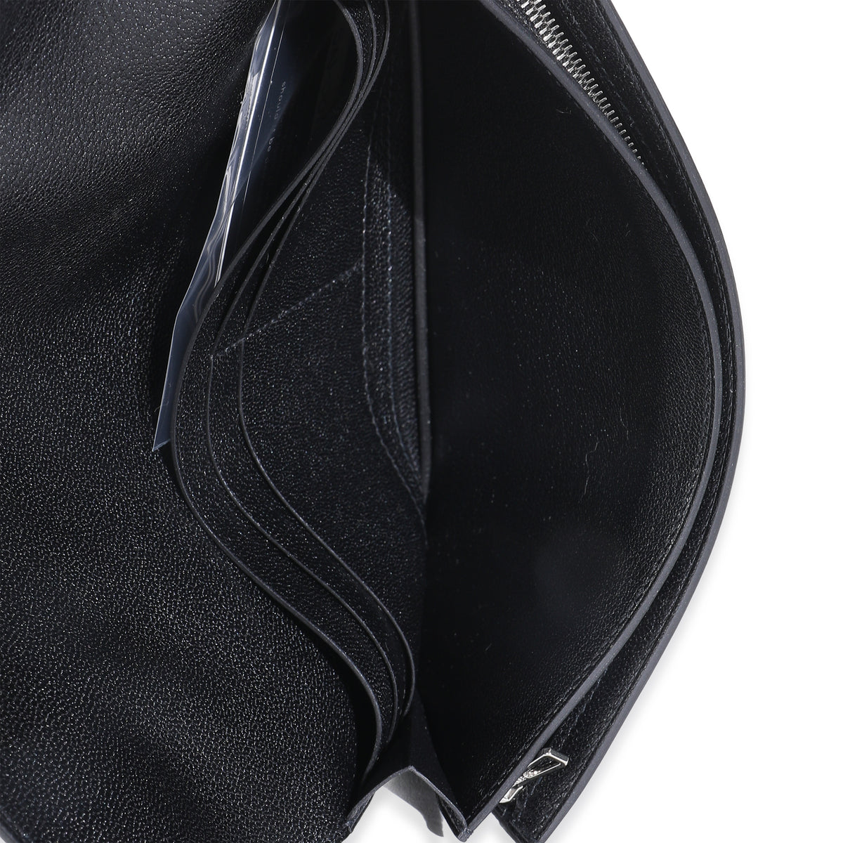 Black Chevre Chamkila Kelly Pocket Long Wallet EHW