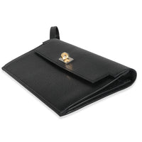 Black Chevre Chamkila Kelly Pocket Long Wallet EHW