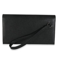 Black Chevre Chamkila Kelly Pocket Long Wallet EHW