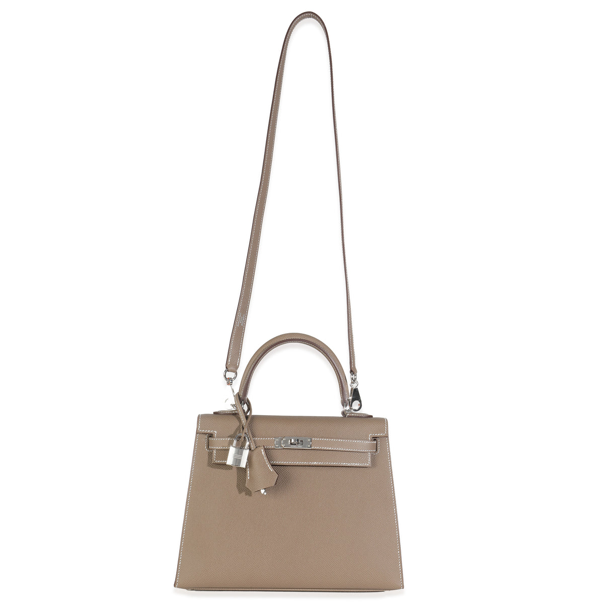 Etoupe Epsom Sellier Kelly 25 PHW