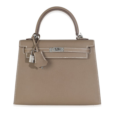 Etoupe Epsom Sellier Kelly 25 PHW