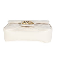 White Matelasse Calfskin Super Mini GG Marmont Bag