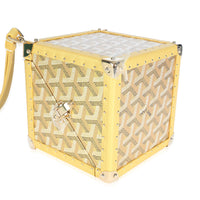 Gold Goyardine Canvas De Trunk Bag