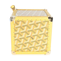 Gold Goyardine Canvas De Trunk Bag