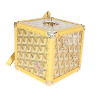 Gold Goyardine Canvas De Trunk Bag