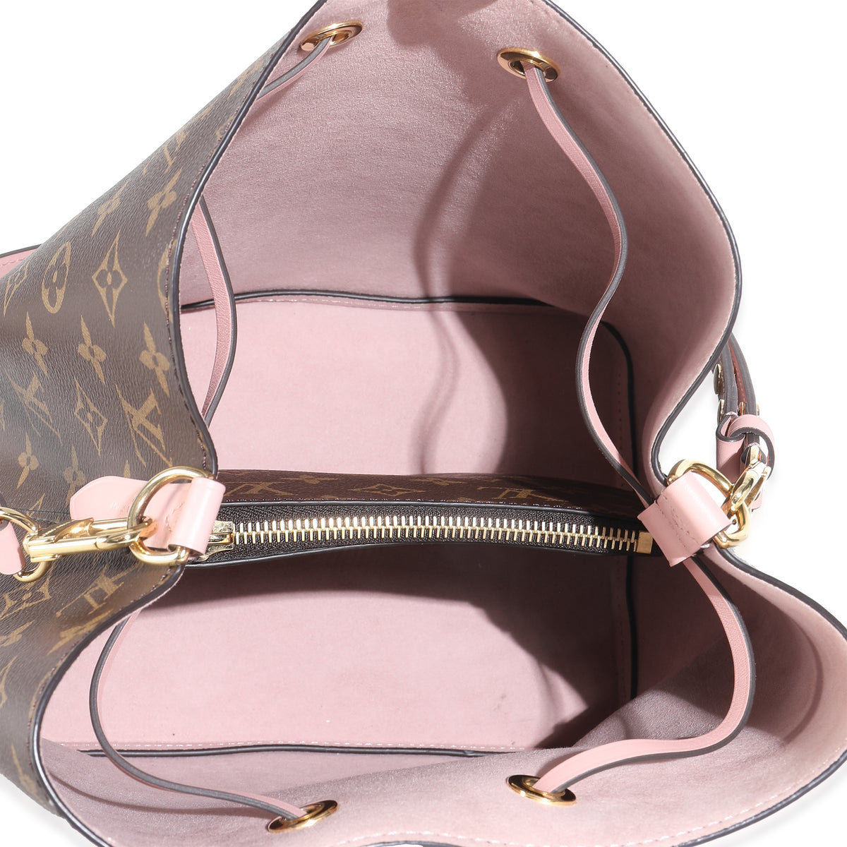 Rose Poudre Damier Ebene Canvas Neonoe MM