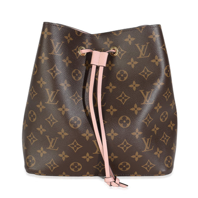 Rose Poudre Damier Ebene Canvas Neonoe MM