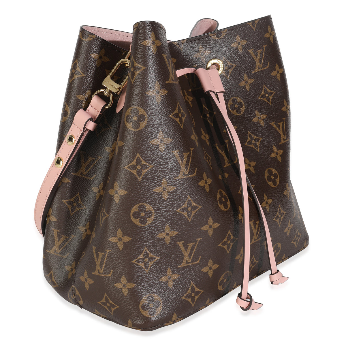 Rose Poudre Damier Ebene Canvas Neonoe MM