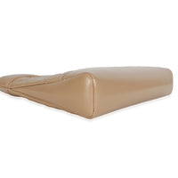 Dark Beige Shiny Crumpled Quilted Calfskin Mini 31 Shopping Bag