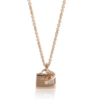Rose Gold Diamond Amulette Kelly Pendant