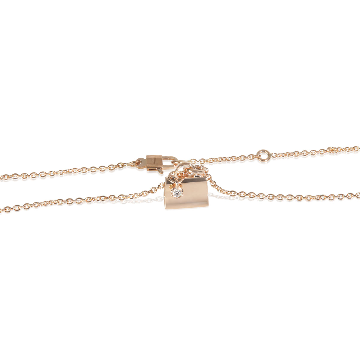 Rose Gold Diamond Amulette Kelly Pendant