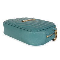 Blue Vert Grain De Poudre Matelasse Monogram Mini Lou Camera Bag
