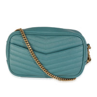Blue Vert Grain De Poudre Matelasse Monogram Mini Lou Camera Bag