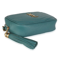 Blue Vert Grain De Poudre Matelasse Monogram Mini Lou Camera Bag