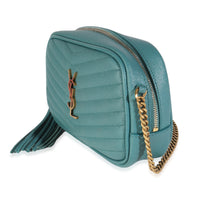 Blue Vert Grain De Poudre Matelasse Monogram Mini Lou Camera Bag