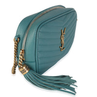 Blue Vert Grain De Poudre Matelasse Monogram Mini Lou Camera Bag