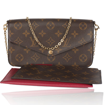 Fuchsia Monogram Canvas Felicie Pochette