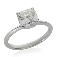1.61 ct Square Cut Diamond Tiffany True Engagement Ring