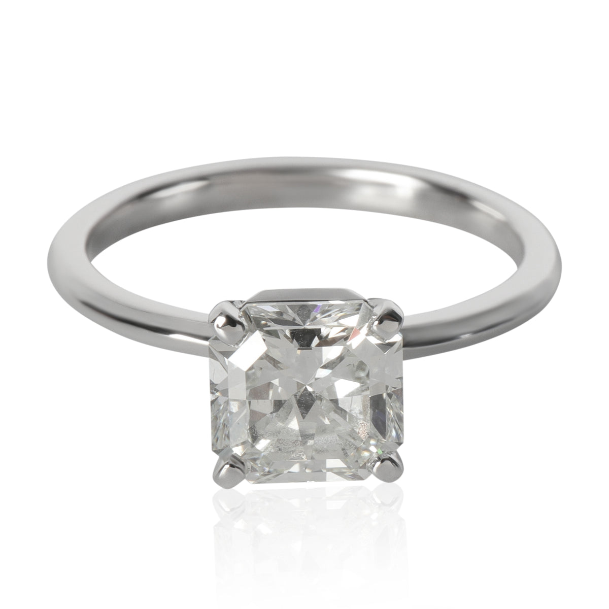 1.61 ct Square Cut Diamond Tiffany True Engagement Ring