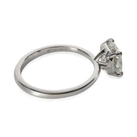 1.61 ct Square Cut Diamond Tiffany True Engagement Ring