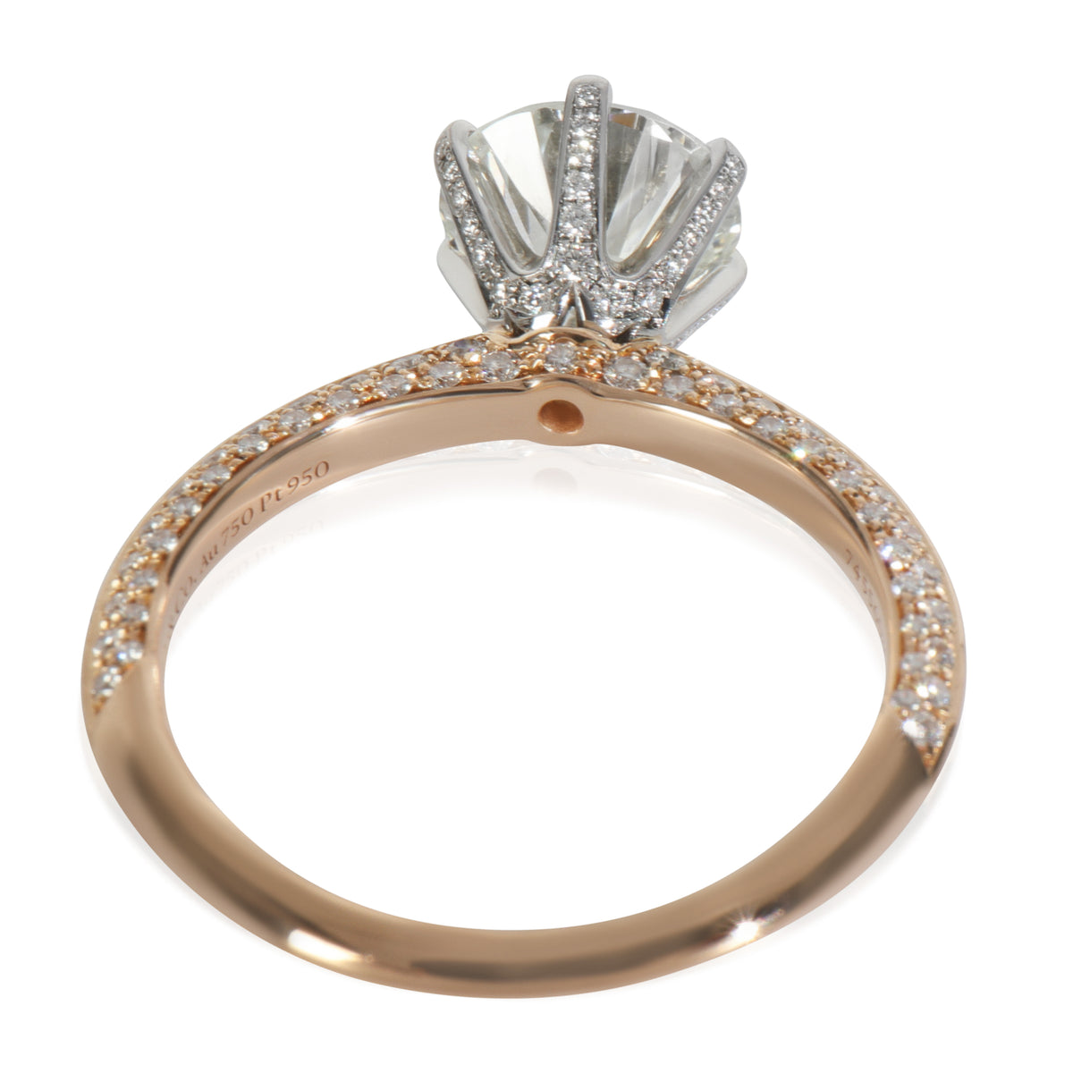 1.74 ct Round Brilliant Diamond Tiffany Setting Engagement Ring