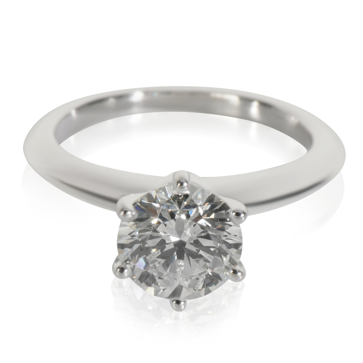 1.28 ct Round Brilliant Diamond Engagement Ring