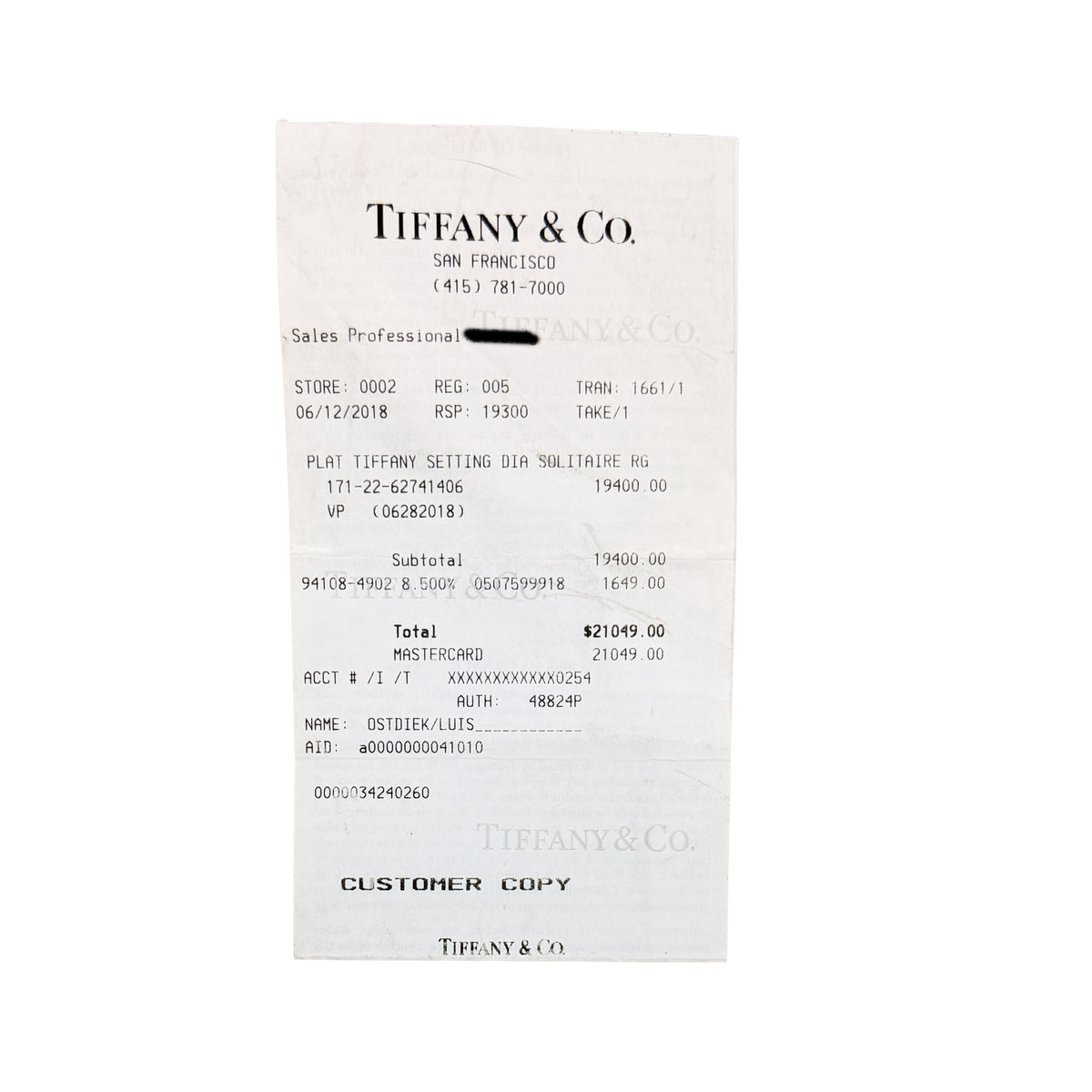 1.28 ct Round Brilliant Diamond Engagement Ring