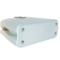 Blue Metallic Ombre Taurillon Capucines BB