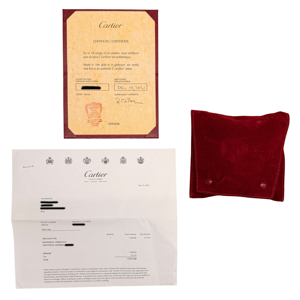 White Gold  Love Bracelet