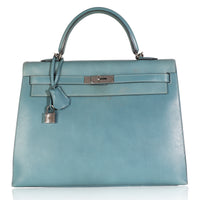 Blue Jean Box Sellier Kelly 35 PHW