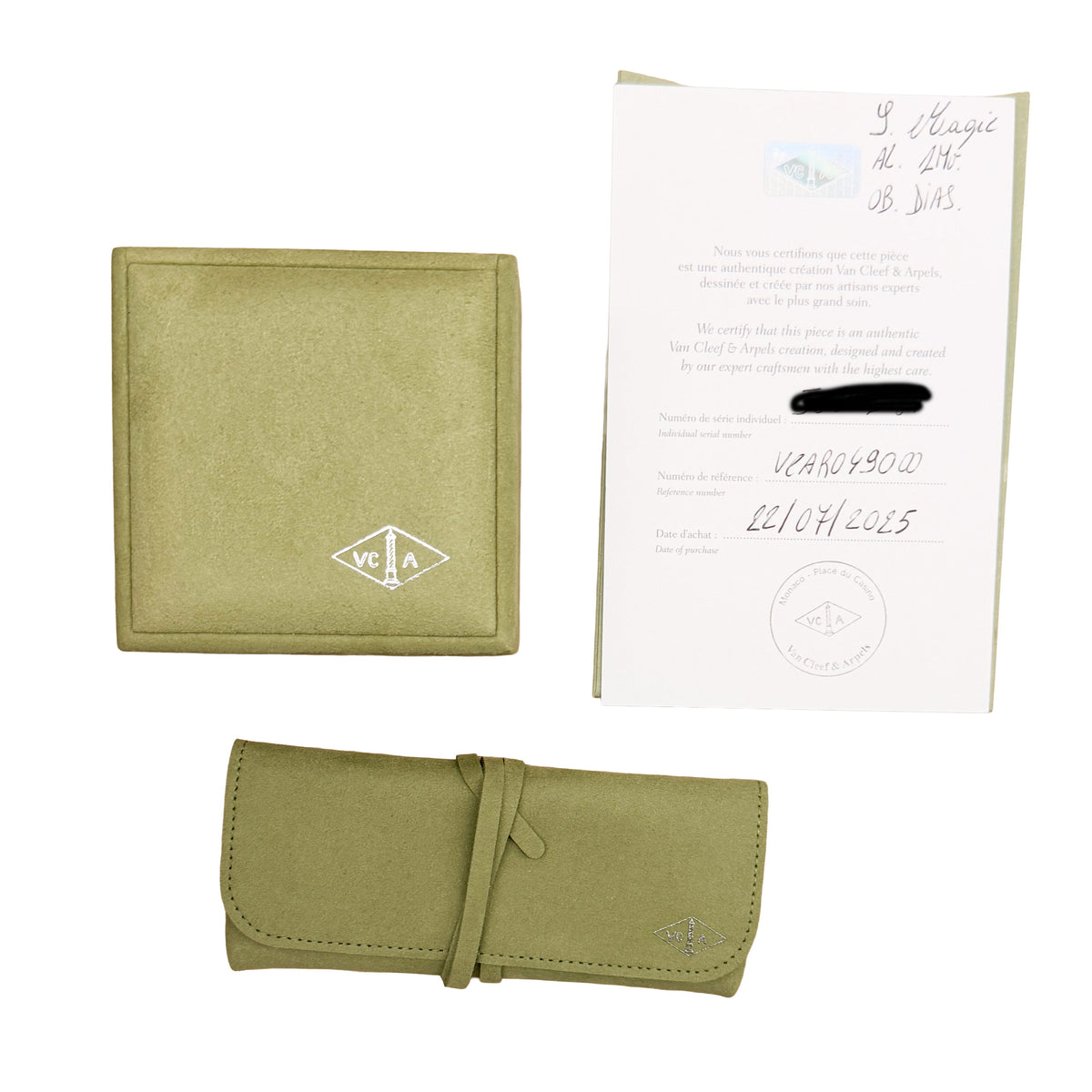 White Gold Diamond Magic Alhambra Long Necklace