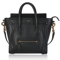 Black Smooth Calfskin Nano Luggage