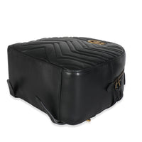 Black Matelasse Calfskin GG Marmont Backpack