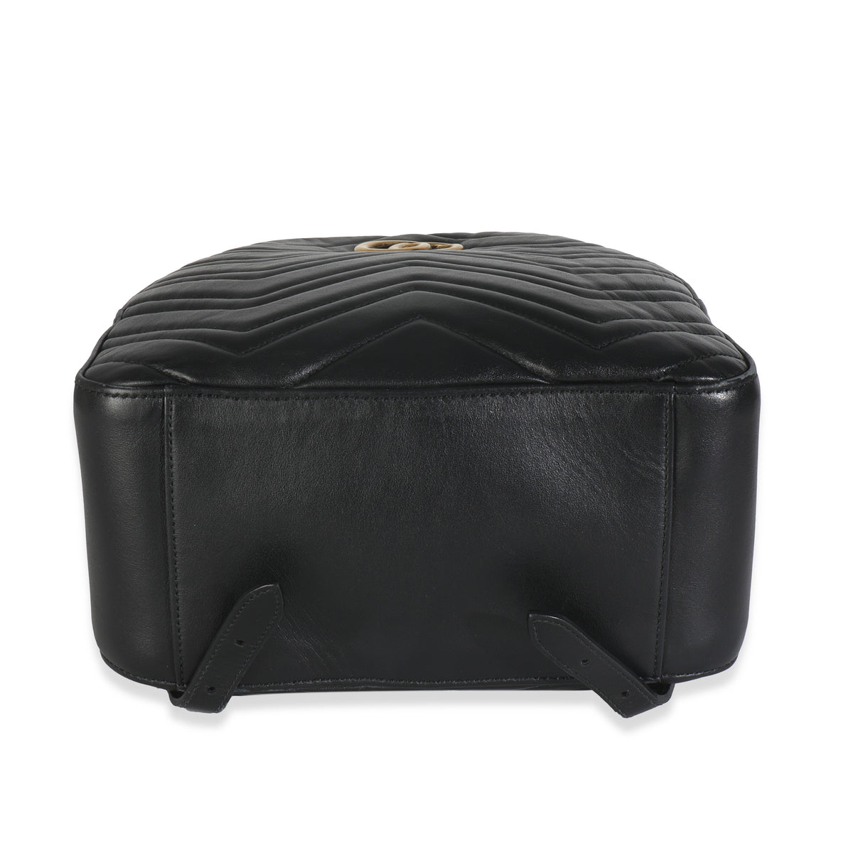 Black Matelasse Calfskin GG Marmont Backpack