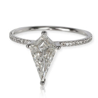 White Gold Kite Dagger Diamond Ring