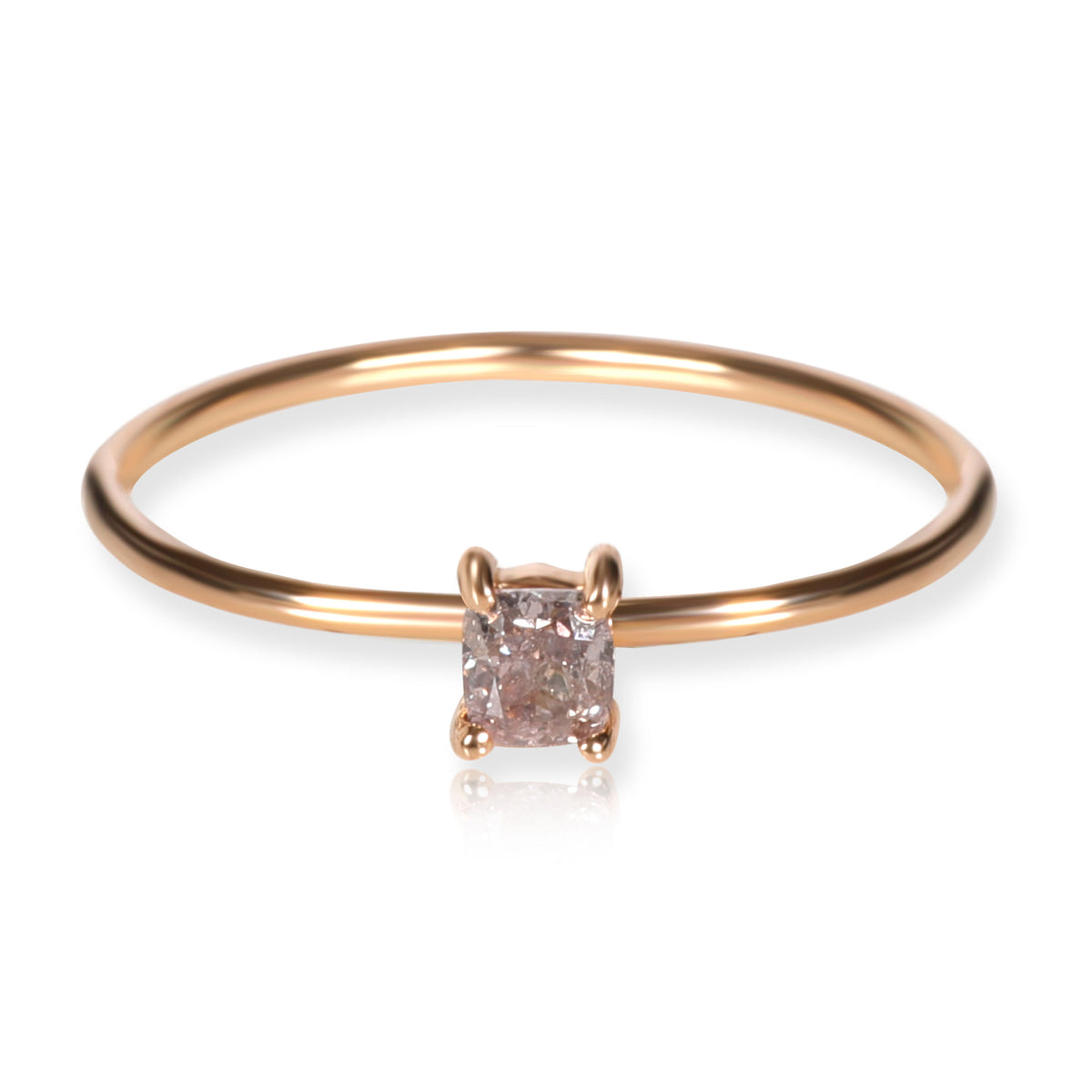 Rose Gold Natural Pink Diamond Ring