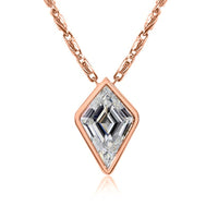 Rose Gold Diamond Kite Pendant