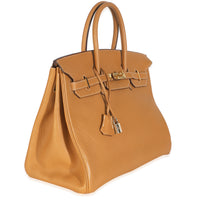 Natural Sable Fjord Birkin 35 GHW